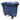 Contenedor aleman de 770 litros con pedal 770 lt., Azul